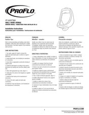 Proflo PF1805PTWH Instructions Pour L'installation