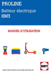 Proline HM3 Manuel D'utilisation