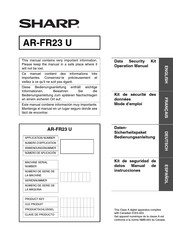 Sharp AR-FR23 U Mode D'emploi