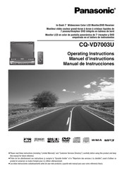 Panasonic CQ-VD7003U Manuel D'instructions