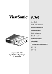 ViewSonic PJ502 Guide De L'utilisateur