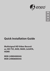 Eneo MSR-24N080004A Guide D'installation Rapide