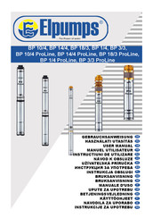 Elpumps BP 1/4 Manuel Utilisateur