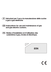 Bompani 85N Notice D'installation Et D'utilisation