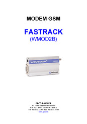 Wavecom FASTRACK WMOD2B Mode D'emploi