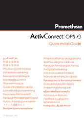 promethean TP-2073-ML-V04 Guide D'installation Rapide