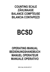Dini Argeo BCSD Serie Manuel Opérateur