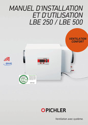 Pichler LBE 500 Manuel D'installation Et D'utilisation