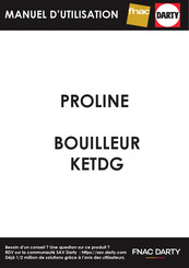 Proline KETDG Manuel D'utilisation