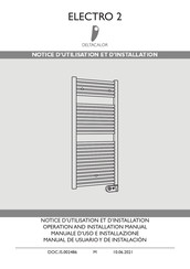 DELTACALOR Electro 2 Notice D'utilisation Et D'installation