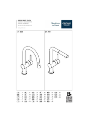 Grohe MINTA TOUCH 31 360 Manuel D'installation