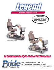 Pride Mobility Products Legend Manuel D'instructions