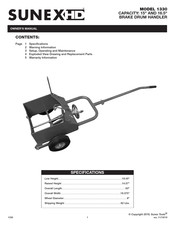 Sunex HD 1330 Manuel D'opération