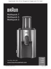 Braun J 300 Mode D'emploi