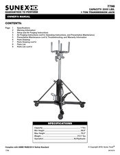 Sunex HD 7798 Guide Du Propriétaire