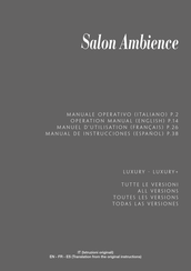 Salon Ambience Luxury+ Manuel D'utilisation