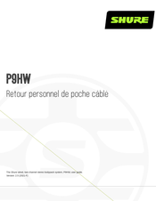 Shure P9HW Mode D'emploi