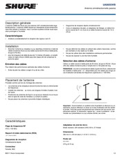 Shure UA860SWB Guide Rapide