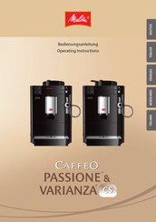 Melitta CAFFEO PASSIONE CS Mode D'emploi