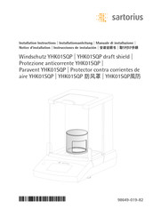 Sartorius YHK01SQP Notice D'installation