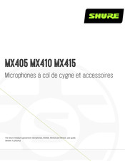 Shure MX410 Mode D'emploi