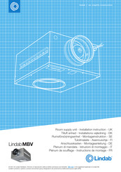 Lindab MBV Serie Instructions De Montage