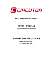 Circutor 7 70 551 Manuel D'instructions