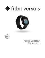 Fitbit versa 3 Manuel Utilisateur
