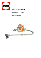 Electrolux Z 8250 Mode D'emploi