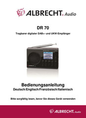Albrecht Audio DR 70 Mode D'emploi
