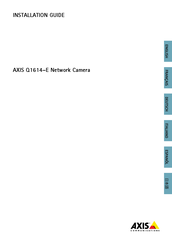 Axis Q1614-E Guide D'installation