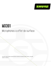 Shure MICROFLEX MX391 Série Mode D'emploi