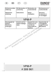 Dungs VPM-P Notice D'utilisation