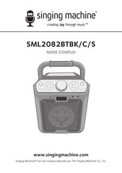 Singing Machine SML2082BTBC Mode D'emploi