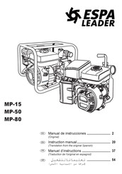 ESPA LEADER MP-15 Manuel D'instructions