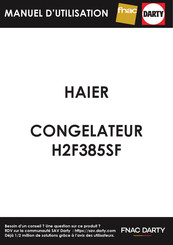 Haier H2F385SF Manuel D'utilisation