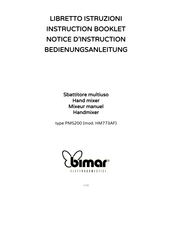 Bimar HM773AF Notice D'instruction