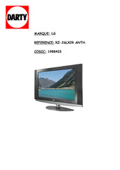 LG 26LX1R Serie Guide De L'utilisateur