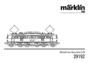 marklin 39192 Mode D'emploi