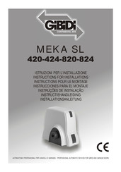 GiBiDi MEKA SL 424 Instruction Pour Le Montage