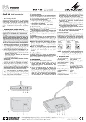 Monacor ECM-450 Mode D'emploi