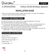 ONFORU SK03 Guide D'installation