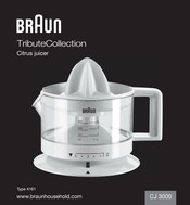 Braun TributeCollection CJ 3000 Mode D'emploi