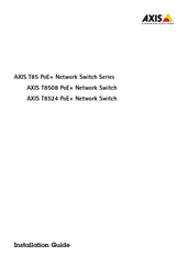 Axis Communications T8508 PoE Guide D'installation