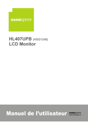 HANNspree HL407UPB Manuel De L'utilisateur