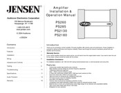 Jensen PS2180 Manuel D'installation Et D'opération