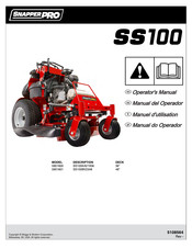 Snapper PRO SS100BV2348 Manuel D'utilisation