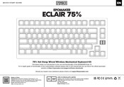 EPOMAKER ECLAIR 75 Guide De Démarrage Rapide