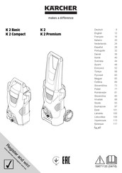 Kärcher K 2 Premium Mode D'emploi