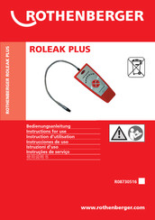 Rothenberger ROLEAK PLUS Instructions D'utilisation